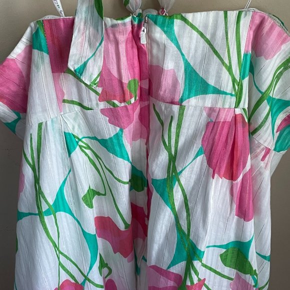 Lilly Pulitzer Floral Flower Halter Dress Betsey Had a Blast 8 - Picture 3 of 12